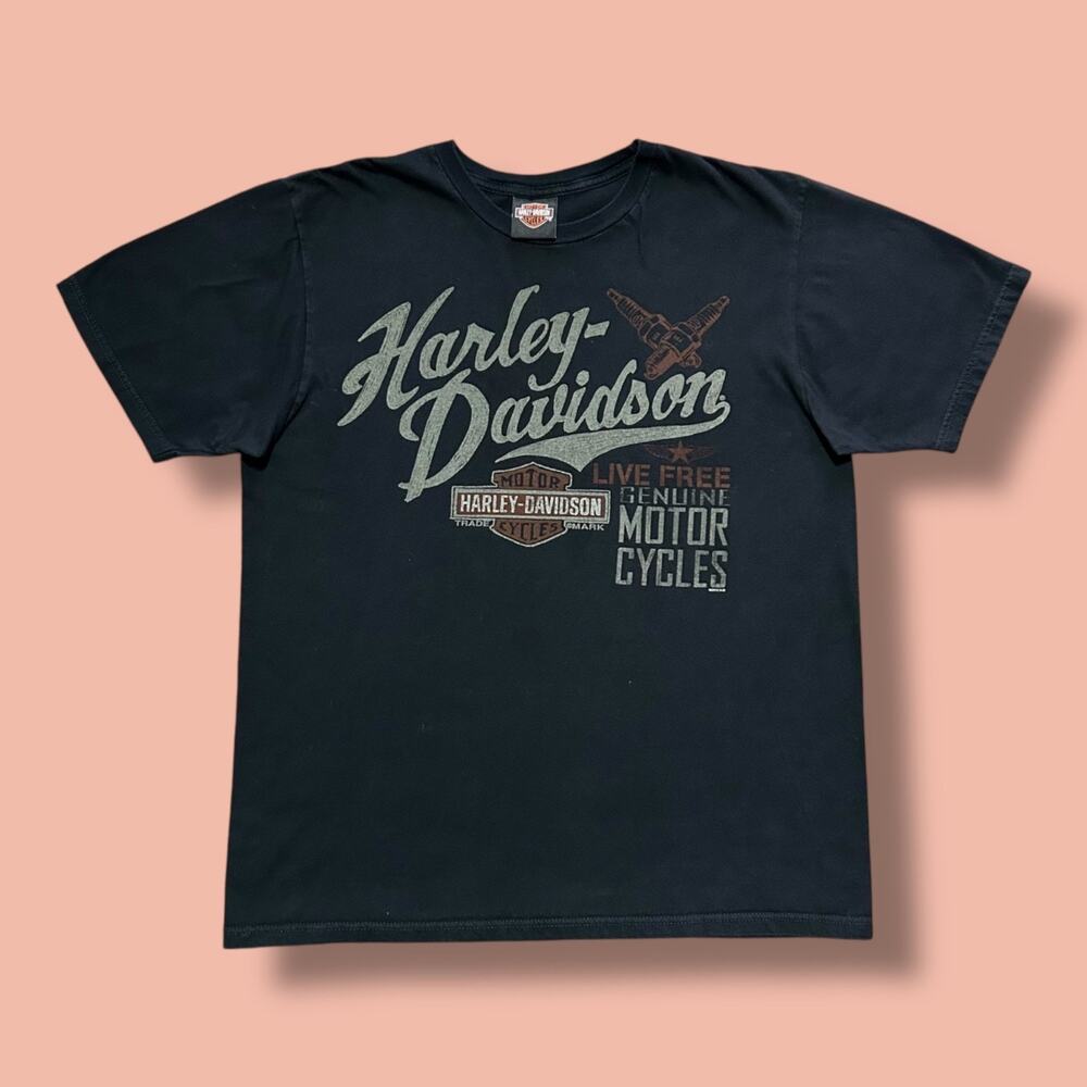 Harley Davidson Shirt Motorcycle Shirt Biker Tee 2012 Jacksonville NC Black